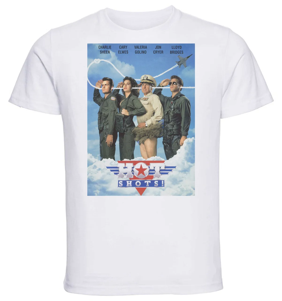 T-shirt Unisex - White - Playbill Film - Hot Shots