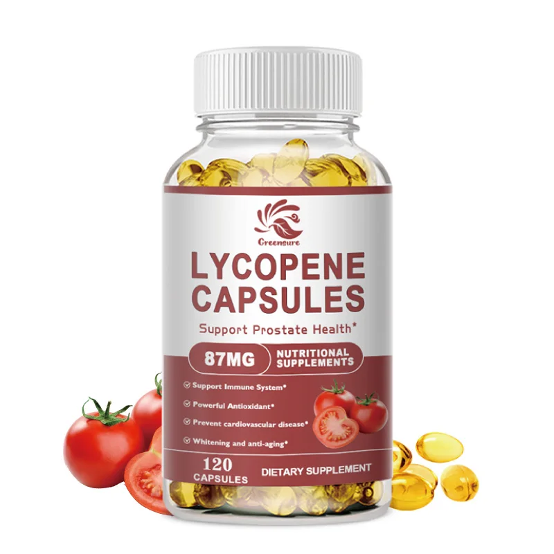 60/120p Plant Lycopene Capsule Regulating Prostate Urinary System & lmmunity Health Food Lycopene Supplements