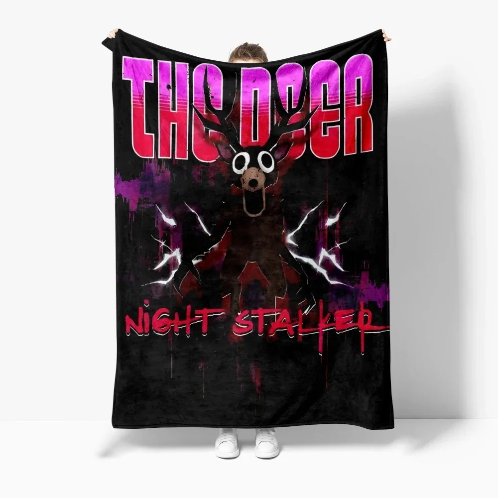 

99 Nights in The Forest Game Cartoon Print Blanket Soft Comfortable Warm Sleeping Blanket Children Birthday Gift