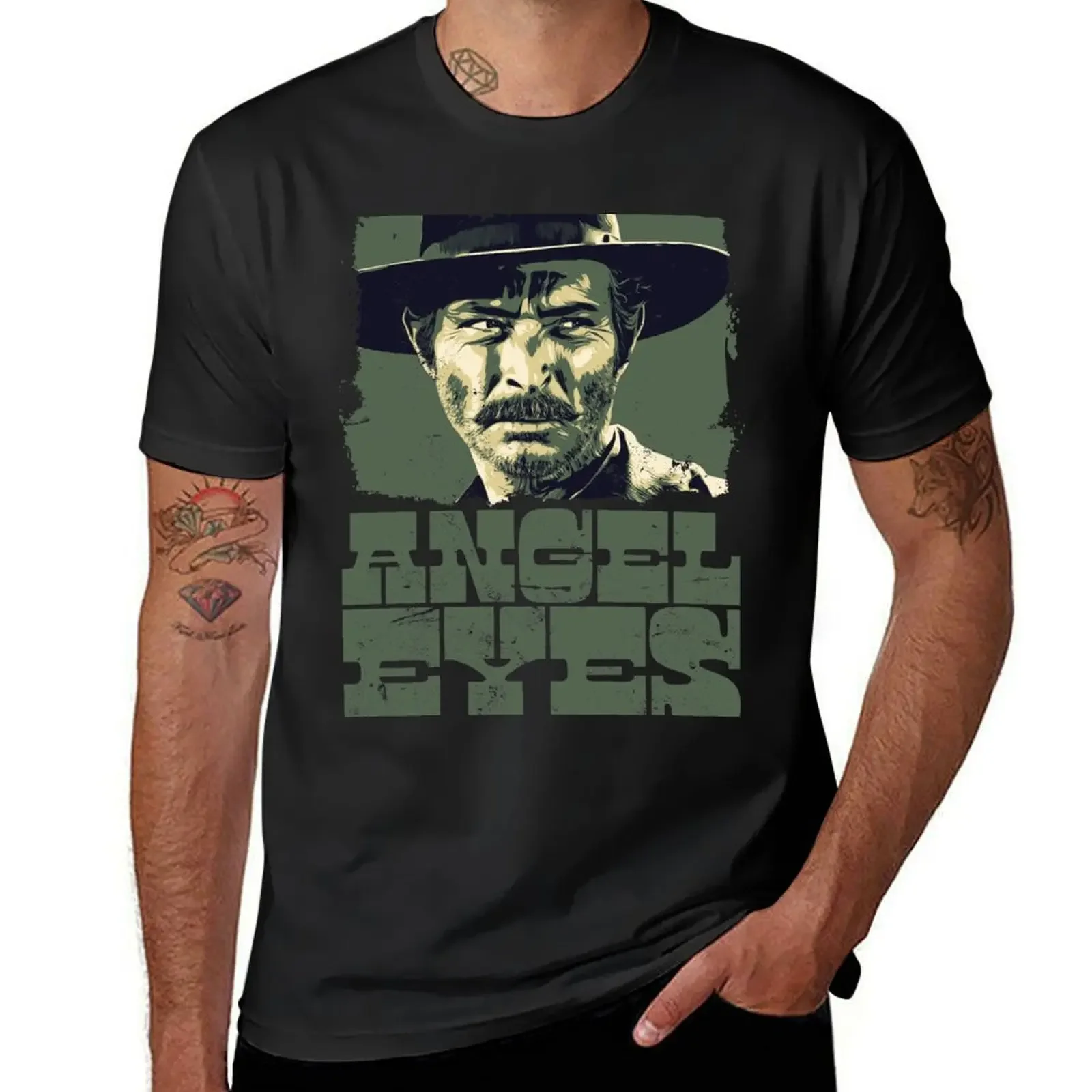 Angel Eyes Lee Van Cleef The Good The Bad And The Ugly T-Shirt sublime anime clothes anime mens t shirts