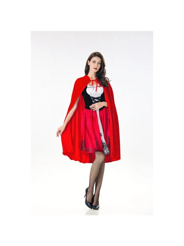 

Хэллоуин Аниме Фея Т Красная Шапочка Костюм Сценическое Представление Игра orm Косплей Набор Хлопок Традиционный Китай...