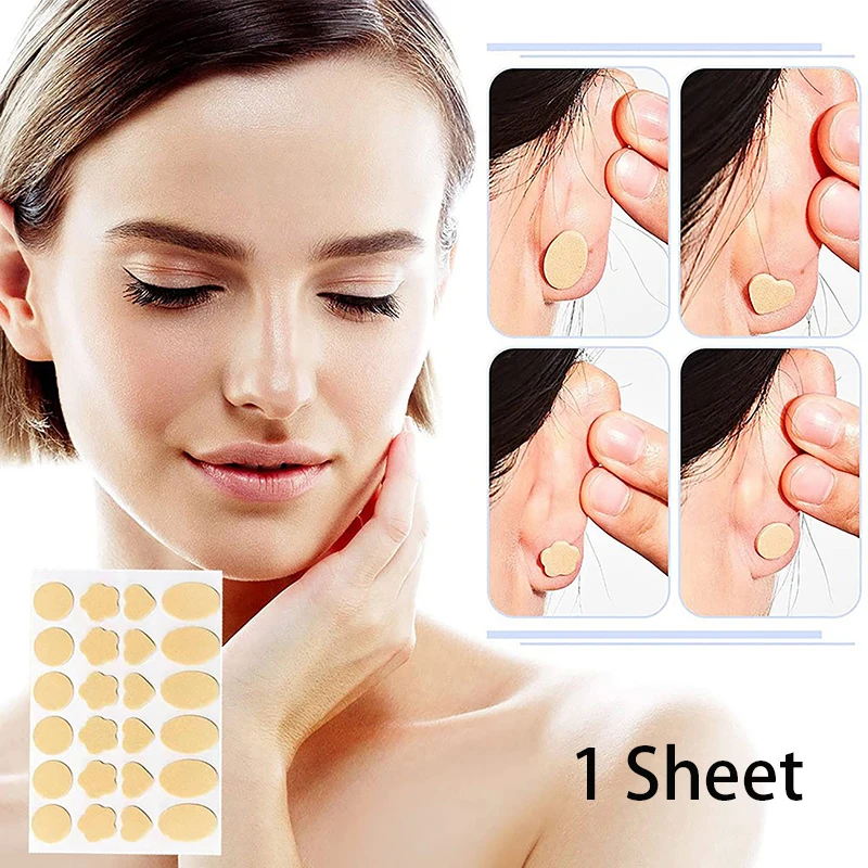 24pcs Earring Support Patches Earring Pads Foam Lifters Ear Lobe Support Pads Backs For Droopy Ears Heavy Pads