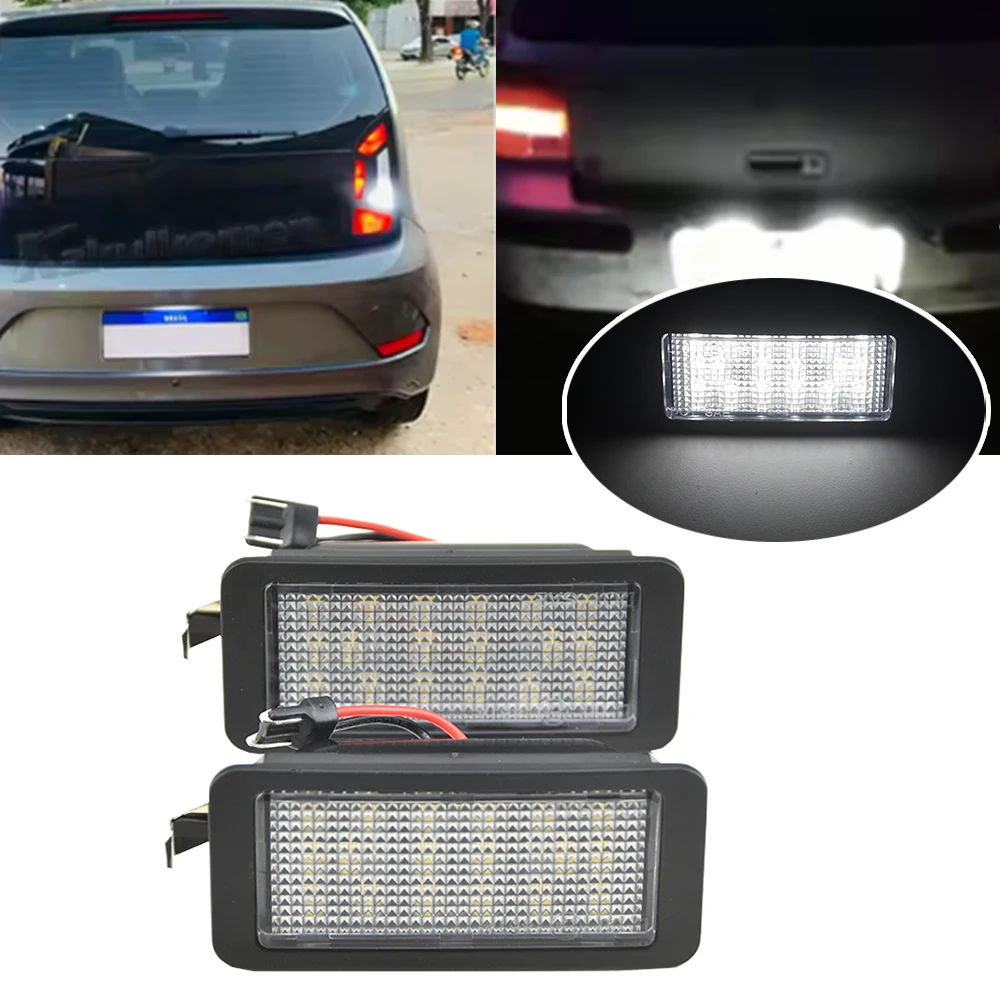 

2PC LED Number Plate Lamp Canbus For Seat Ibiza IV MK4 6J/6P 5-door 2008-2016（Not for facelift models）