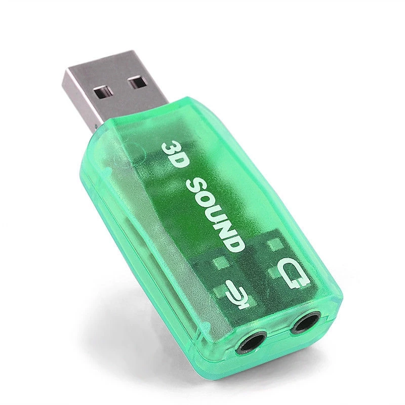 RISE-2X USB เป็น3.5mm ไมโครโฟนช่องเสียบหูฟังชุดหูฟังสเตอริโอ3D การ์ดเสียงพีซีอะแดปเตอร์เสียง