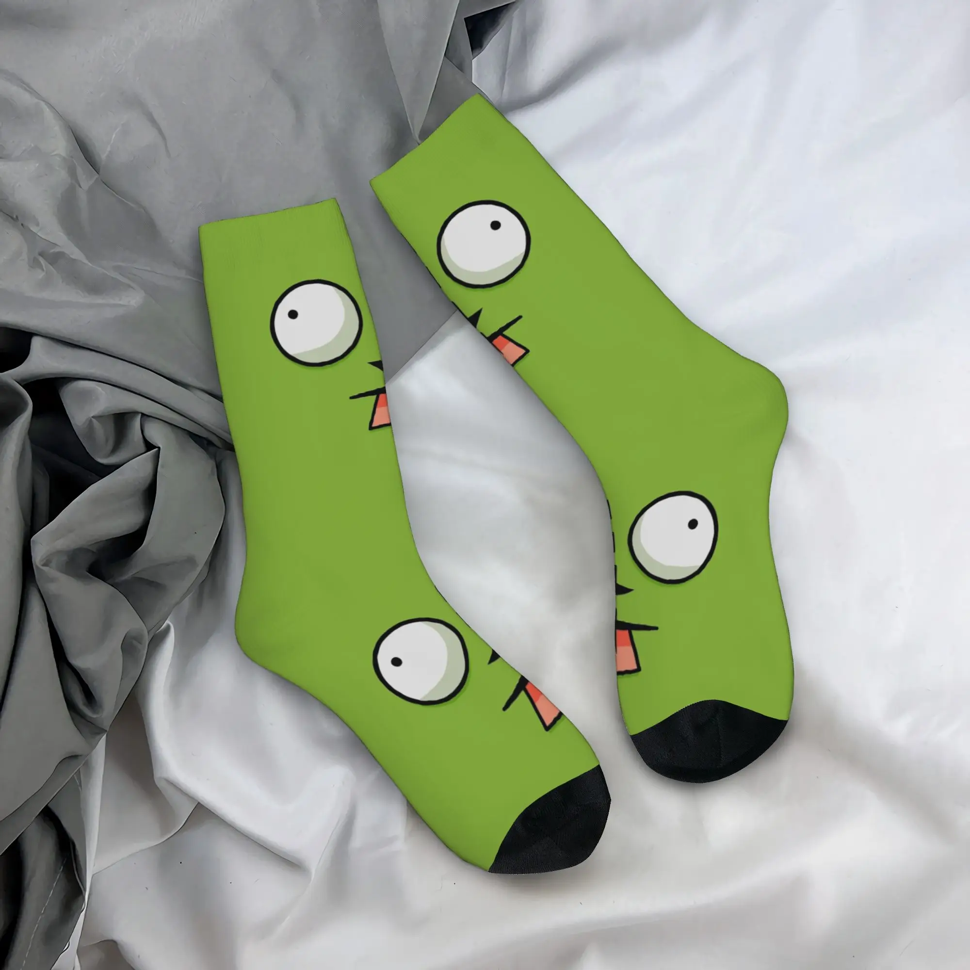 Winter Warm Fashion Unisex Invaders Zim Gir Socks  Breathable Soccer Socks