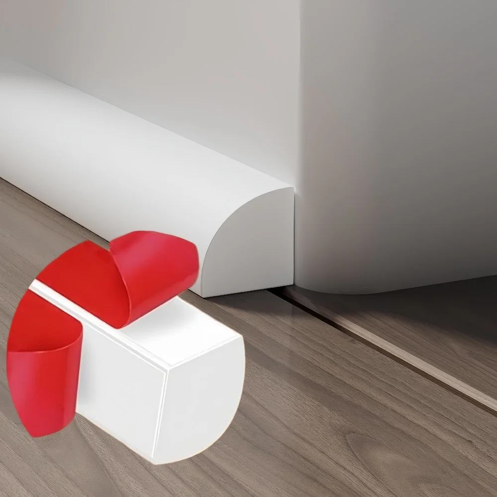 1 Stück 1/2/3/6 Meter Selbstklebende Badezimmer-Wasserstopper-Streifen mit Wellenkante für Arbeitsplatten, Wände, Decken – Dekorative Kantenstreifen