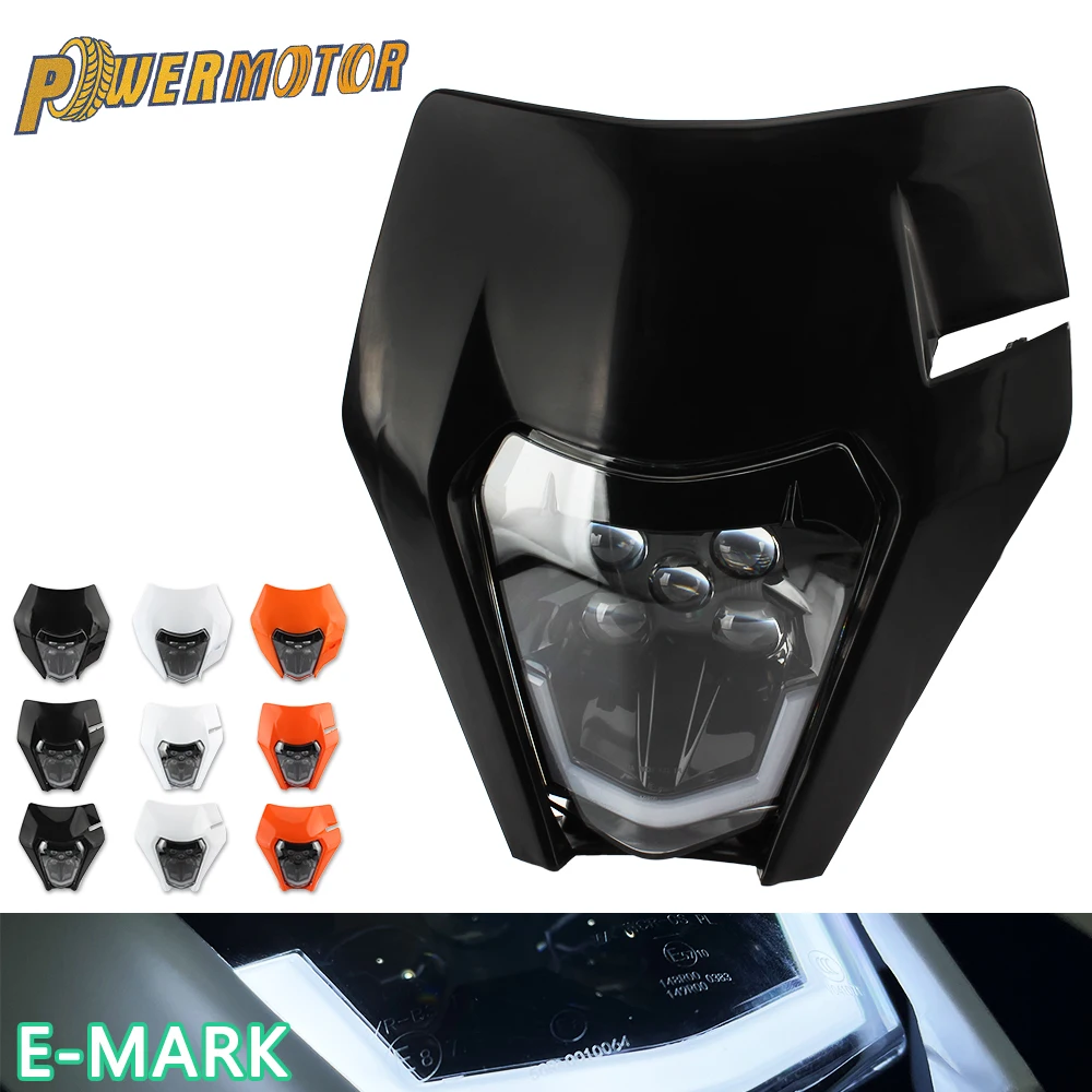 

Motorcycle LED Headlight Plate for KTM EXC XCF XCW 150 250 300 350 450 Accessories Headlamp Fairing Dirt Bike Enduro Motocross