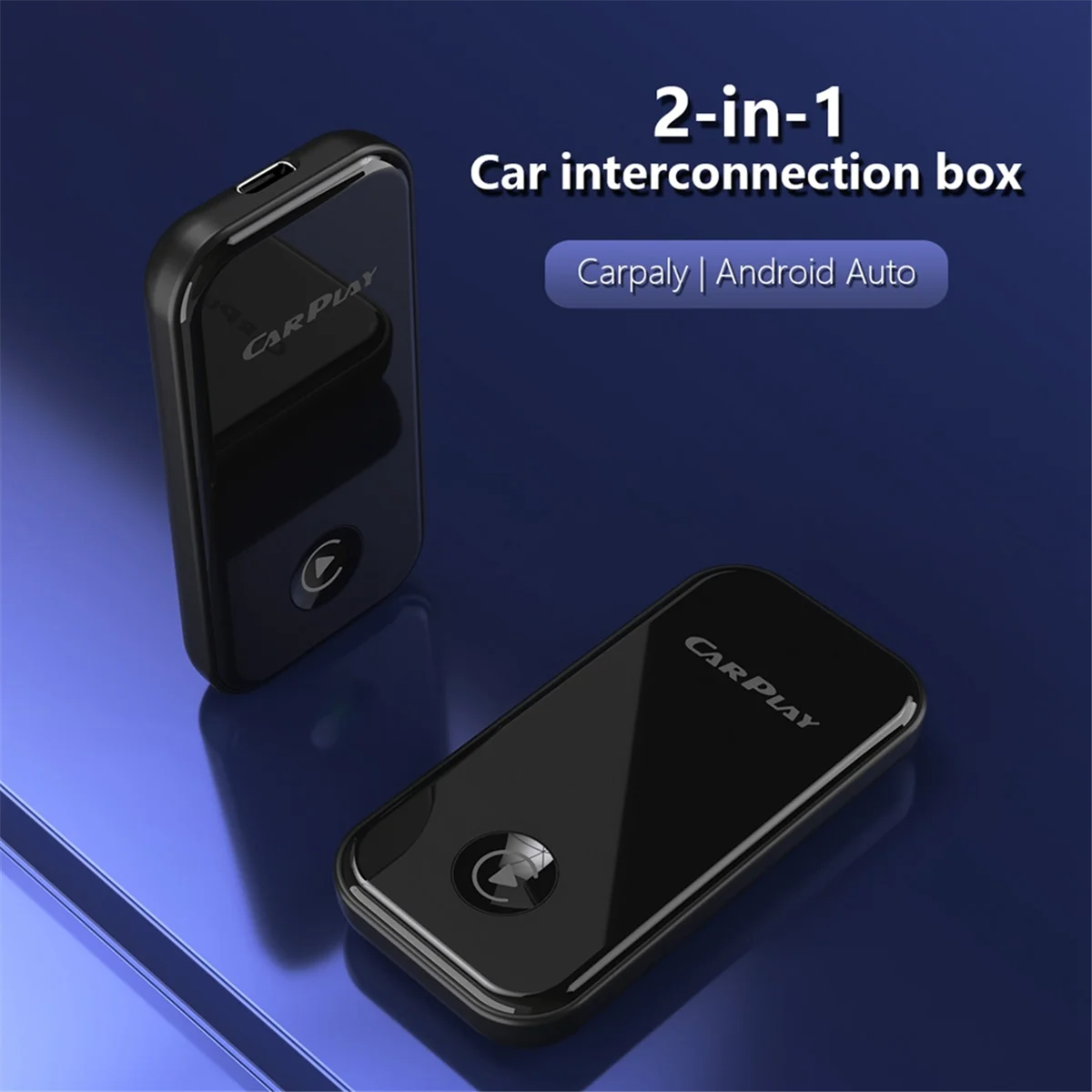 Adaptador Carplay sem fio para Android, Auto com fio para CarPlay sem fio, Caixa de navegação inteligente do carro, AI Box