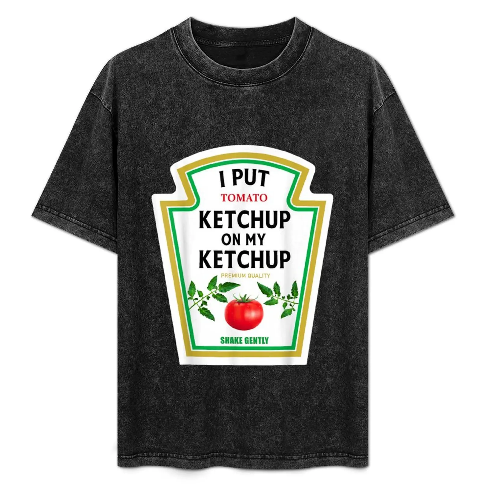 

I Put Tomato Ketchup On My Ketchup New Funny Halloween T-Shirt Street Art Print Tee Shirt