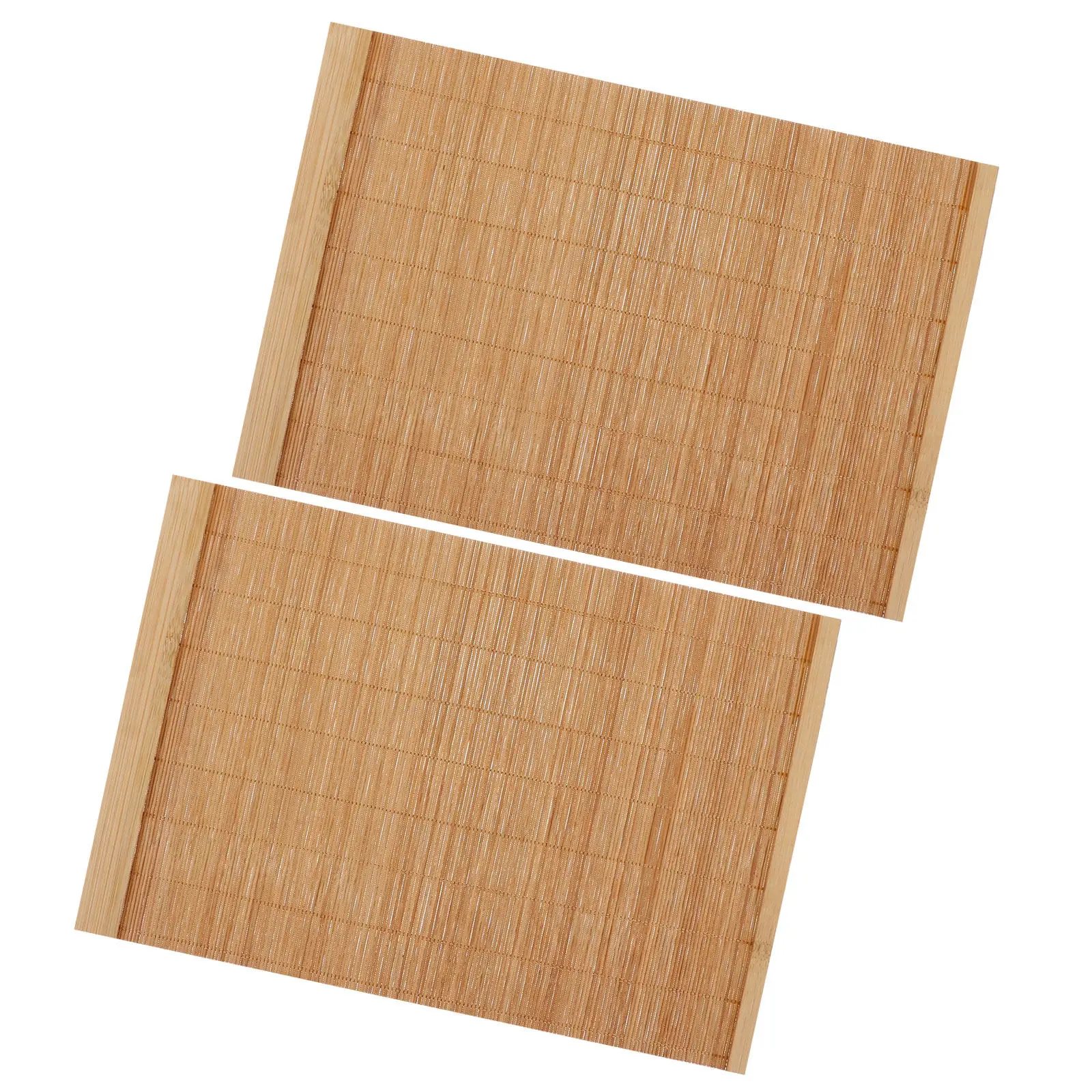 Desk Setup Japan - 2Pcs Japanese Style Bamboo Insulated Placemat