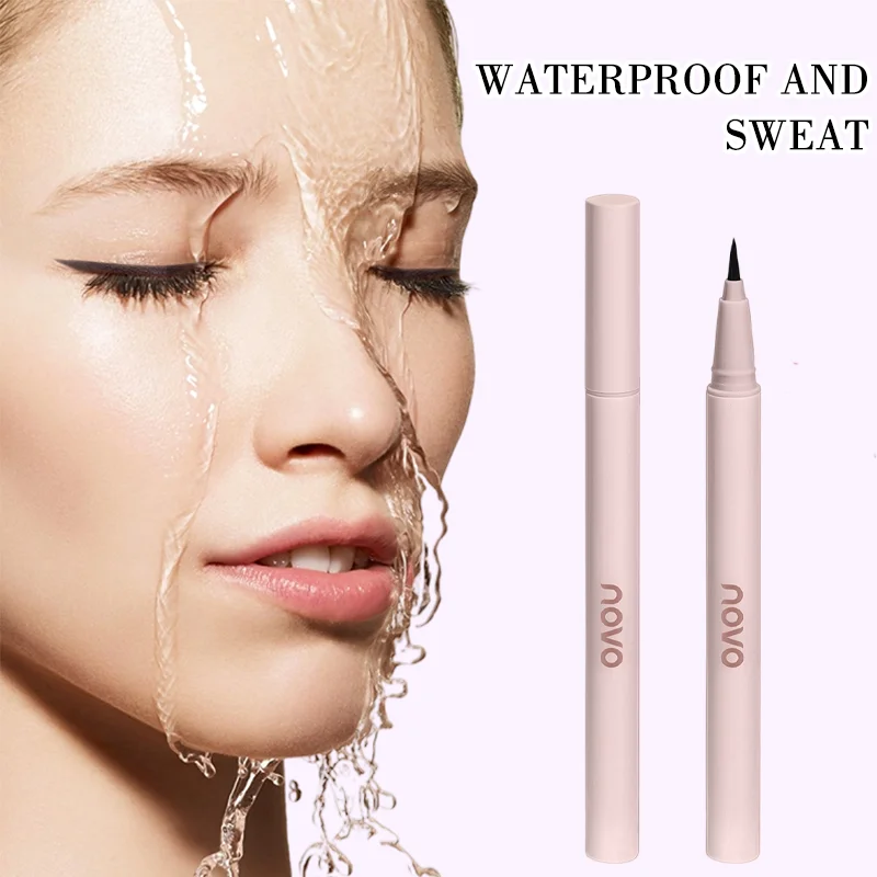 قلم تحديد عيون سائل فائق النعومة - مقاوم للماء، يدوم طويلاً، سريع الجفاف، مقاوم للتلطخ، لون مكثف عالي الصبغة #4