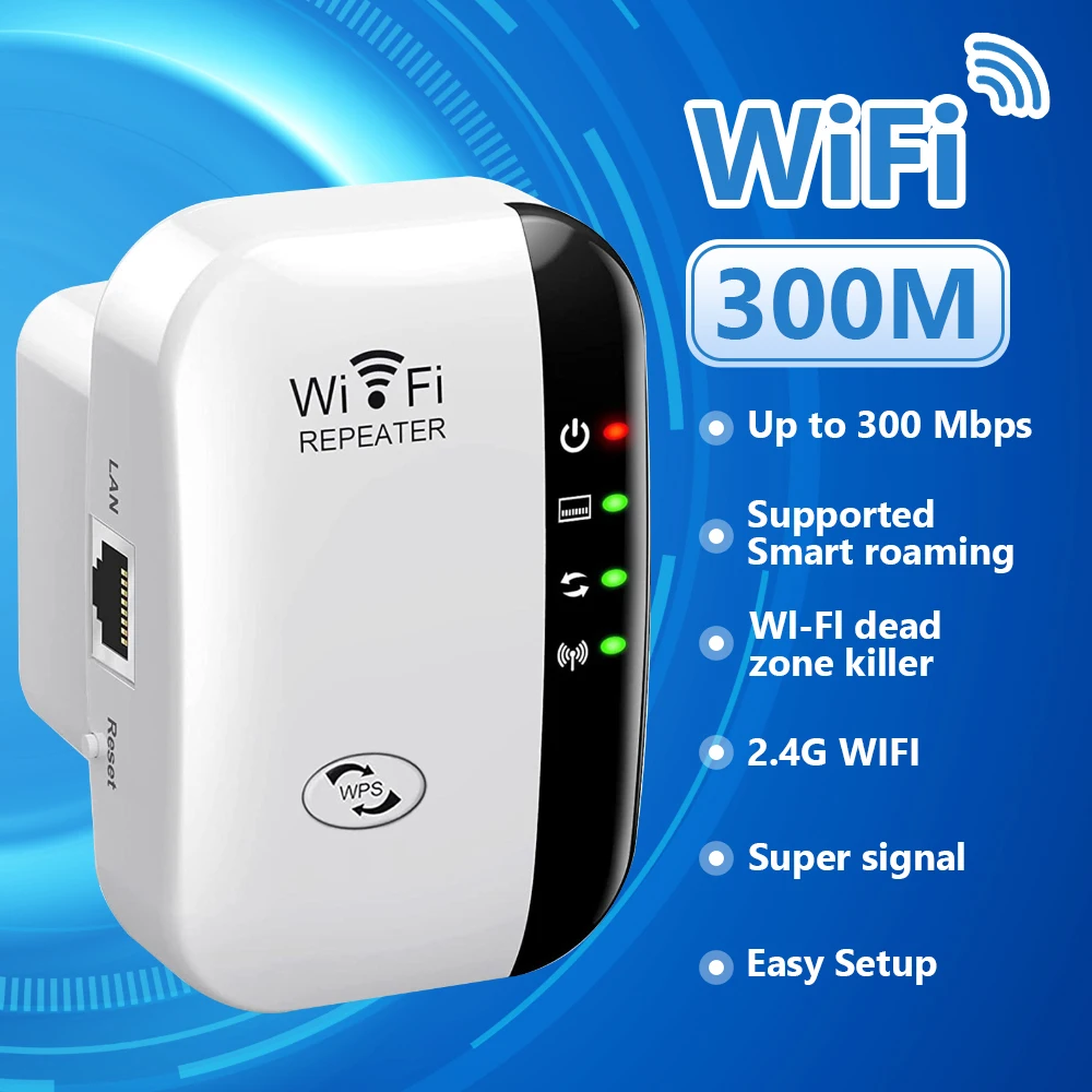 

Беспроводной повторитель расширителя диапазона Wi-Fi, усилитель сетевого сигнала 300 Мбит/с, усилитель Wi-Fi удлинителя, усилитель Wi-Fi с портом Ethernet