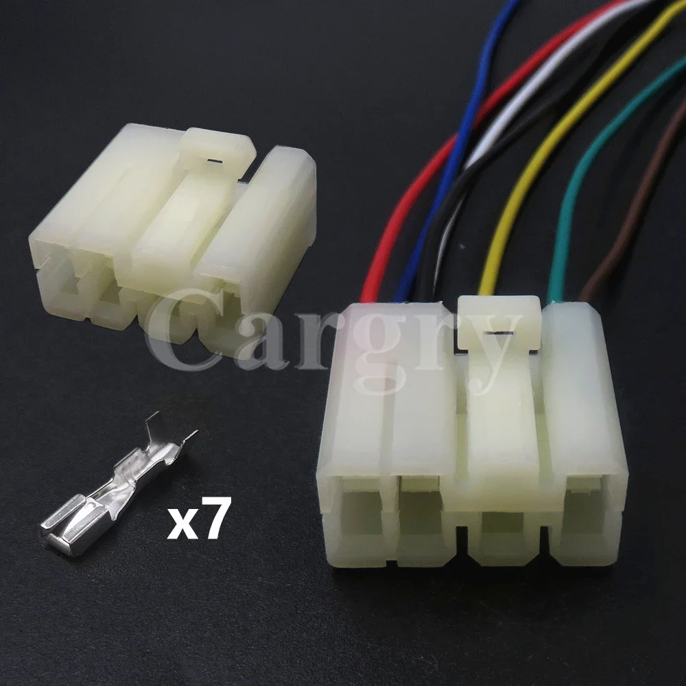1 Set 7P MG610203 AC Assembly Car Fog Lamp Wire Harness Socket MG 610203 Auto Wiper Water Jet Electrical Connectors