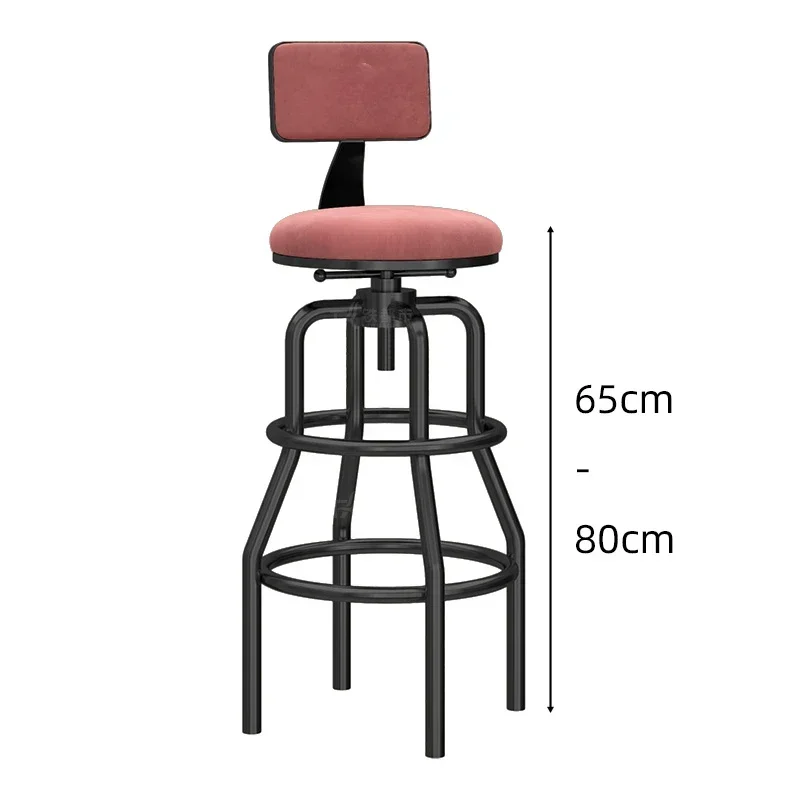 Elegant Chairs Design Manicure Nordic Kitchen Stool Modern Bar Stools Barber Shop Taburetes Para Barra Comfortable Adjustable