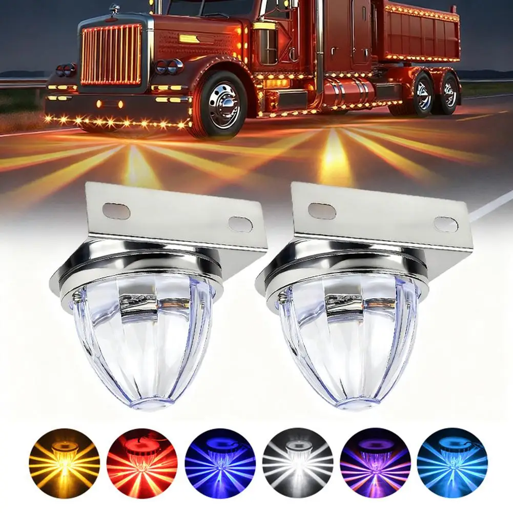 

Светодиодный габаритный фонарь-индикатор для прицепов и грузовиков (форма арбуза) ﻿ Корпус сигнальной лампы из пластика для навигационных огней лодок F3O2