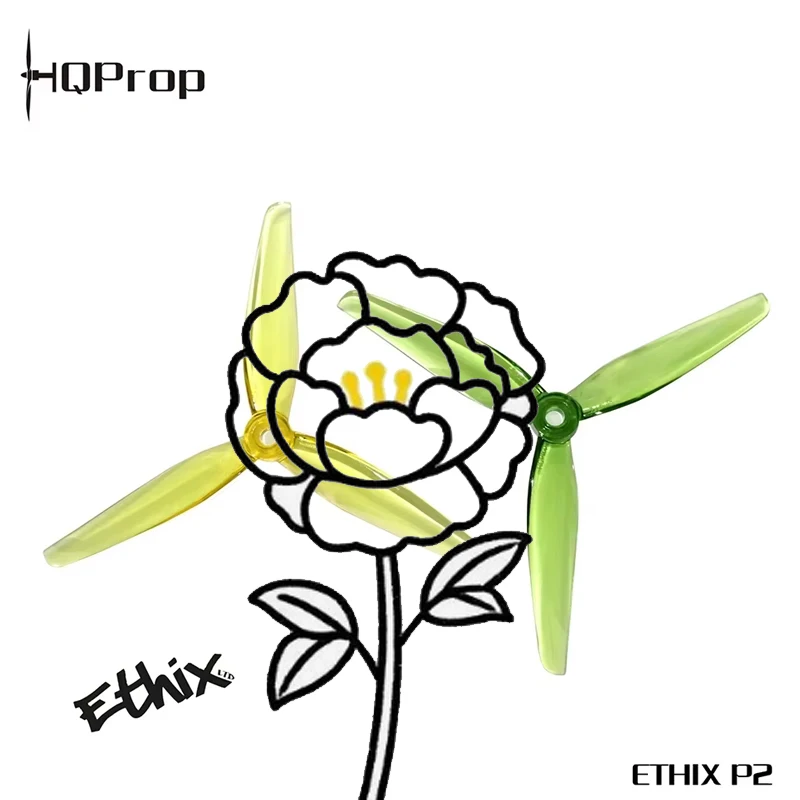 HQProp Ethix P2 5.1X2.9X3 5.1inch 3-Blade Pickle Propeller (2CW+2CCW)-Poly Carbonate For FPV Racing Drone Drone DIY Accessories