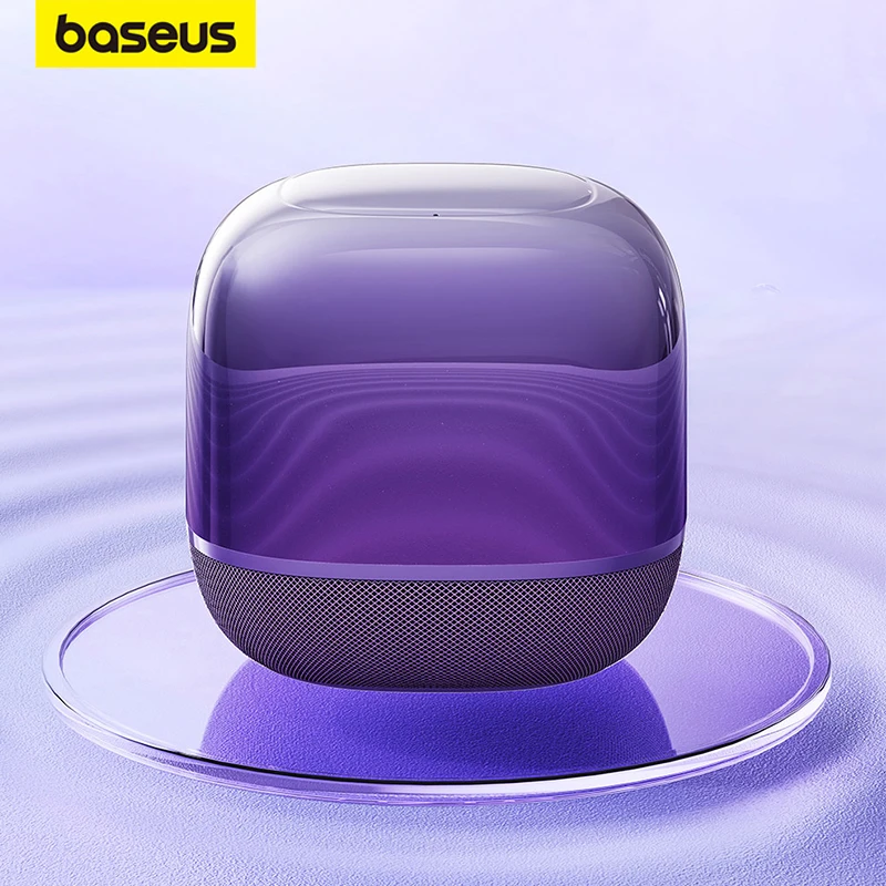 

Baseus AeQur V2 Portable Bluetooth Speaker 360 ° Surround Sound Generation Support TWS Pairing Wireless 5.0 Speakers 3 EQ Modes