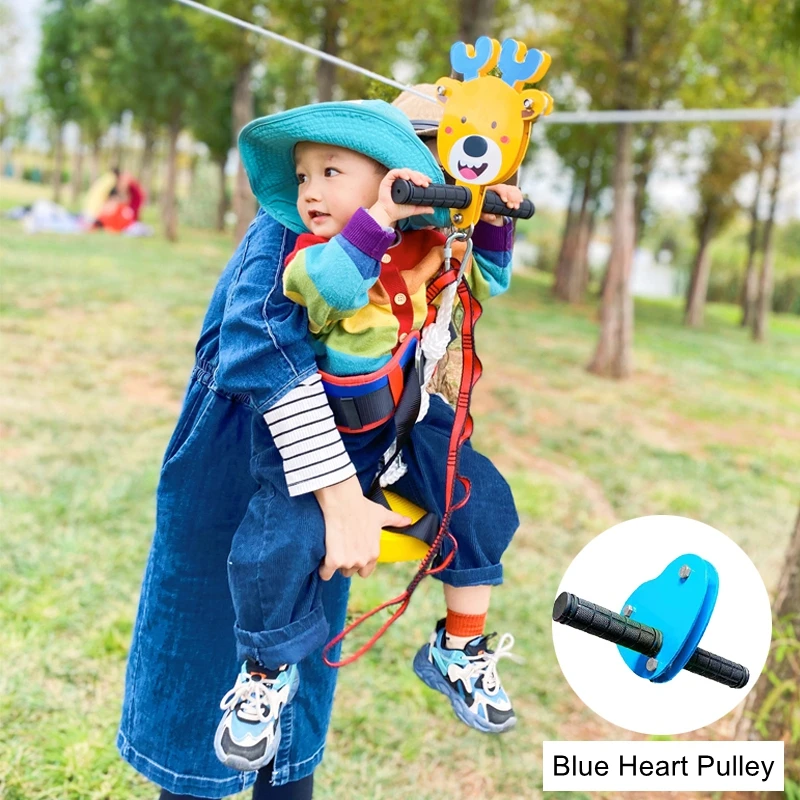 Children's zipline indoor and outdoor zipline pulley playground equipment sense training equipment sports equipment