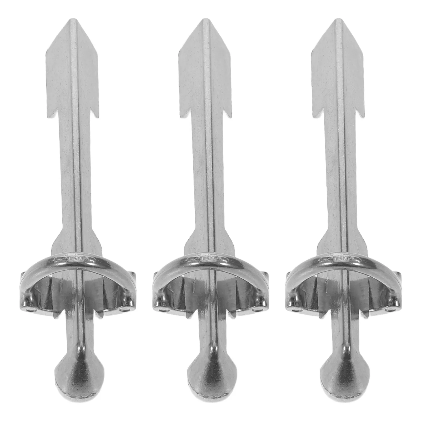 

3Pcs Pool Cue Tip Repair Clamp Silver Metal Billiard Cue Tip Replacement Kit Tool Professional Maintenance