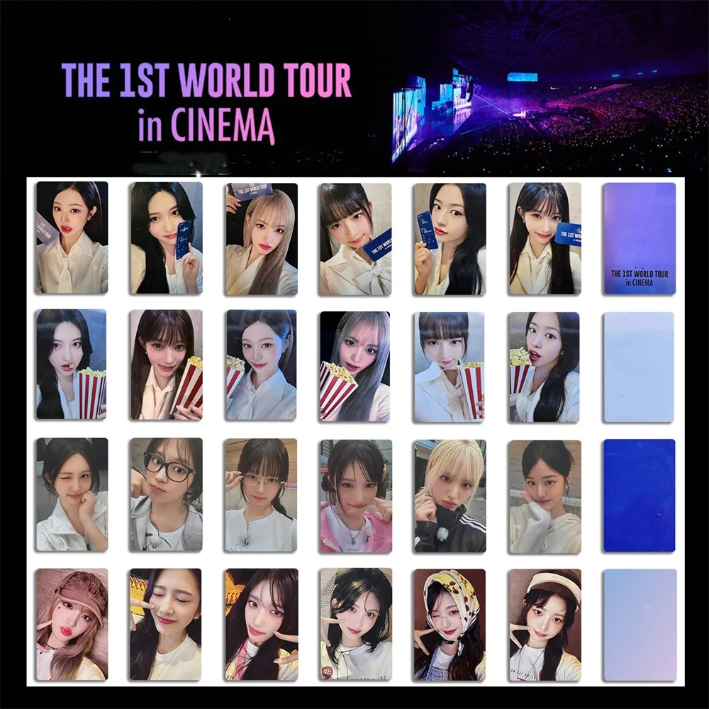 6Pcs KPOP Yujin Gaeul Wonyoung LOMO Card The Prom Queens Photocards World Tour Cinema LIZ Leeseo REI Fans Selfie-Card Collection