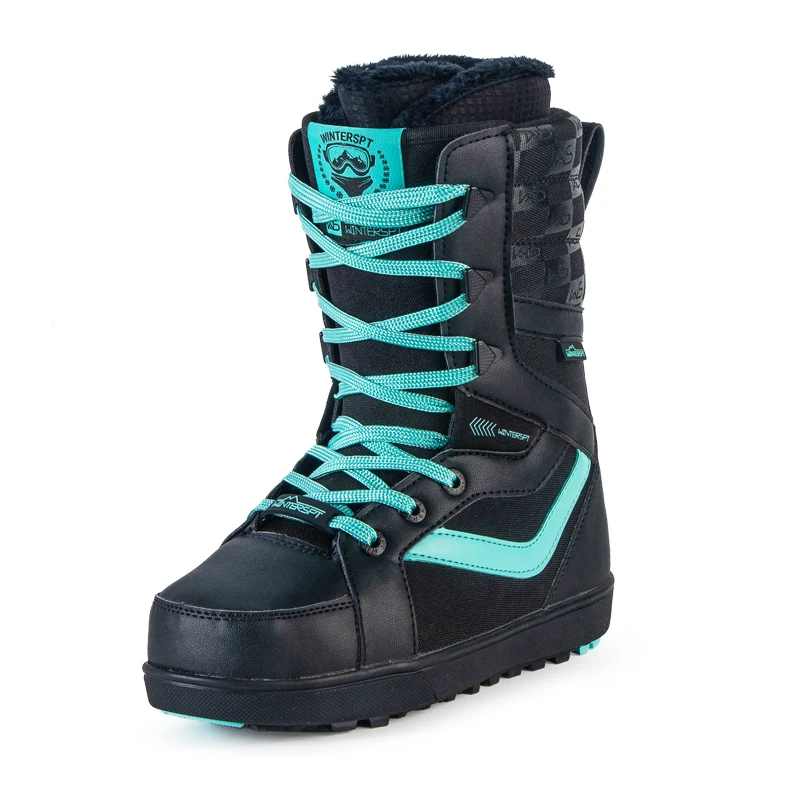 Snowboard boots Adult snowboard boots Men's flat flowers Skimmer Women's snowboard shoes keep warm and comfortable