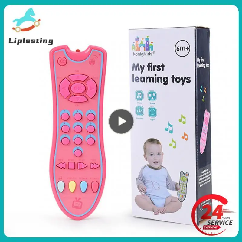 Baby TV Remote Control Kids Musical Early Educational Toys Simulation Remote Control Children Learning Toy with Light Sound