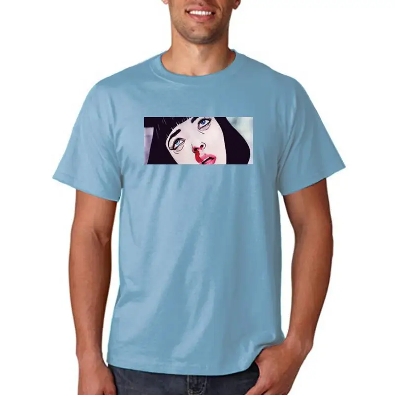 High Quality Men's 100% Cotton Short Sleeve T-Shirt Streetwear Customizable Design Hand-Painted Unique Fashion