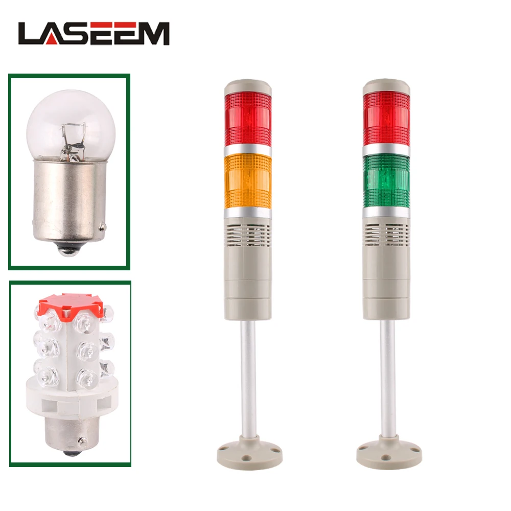 

LGP-205 2 layers buzzer Industrial Tower Signal Warning stack Light LGP-505 LED Red green Yellow indicator lamp IP30 for machine