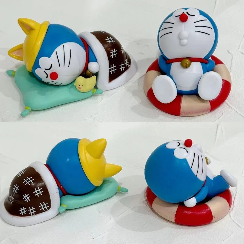 Kawaii Doraemon Anime Peripheral Model Decorative Ornaments Doll Desktop Decoration Collection Children Gifts Toys