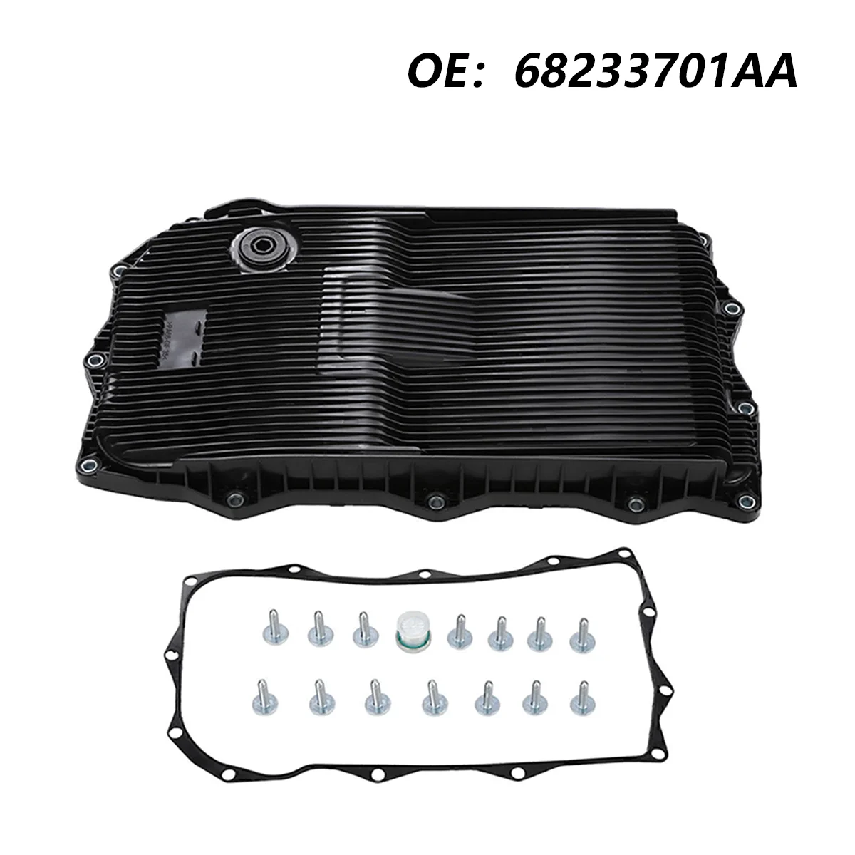68233701AA Automatic Transmission Oil Pan, Gasket and Bolts for 2013-2019 Cheysley Dodge Jeep Ram 3.6L V6 Engine