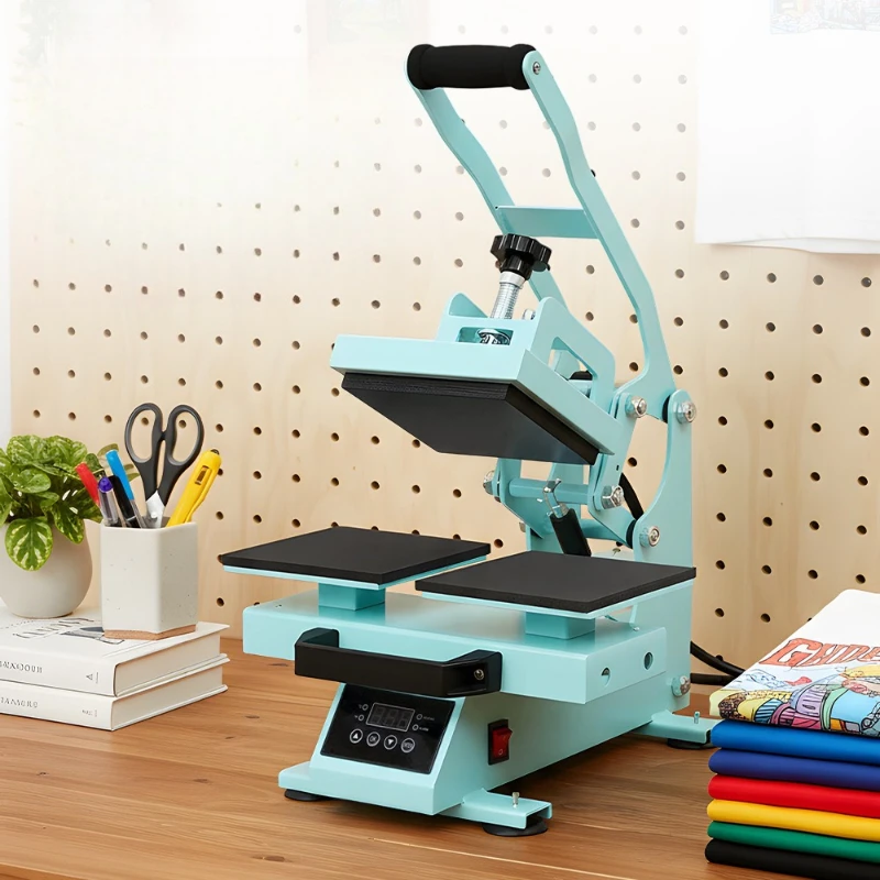 Double station label hot stamping machine 15 * 15CM hot mark hot drill sleeve mark LOGO small desktop hot stamping 2