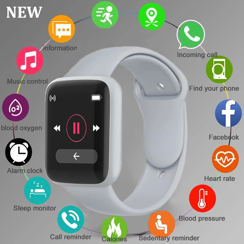 

Y68 Smart Watch Heart Rate Blood Pressure Blood Oxygen Monitoring Multi-Function Reminder Sleep Monitoring smartwatch For Xiaomi