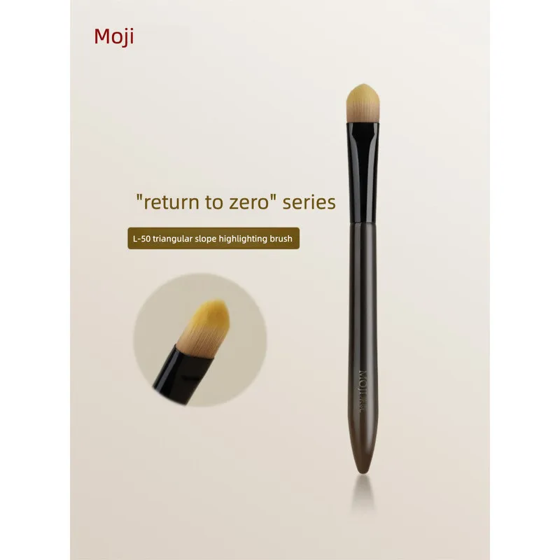 Moji Makeup Brush Resets L50 Triangular Brightening Brush, Slope Facial Brightening Brush, Seamless Concealer Makeup Brush