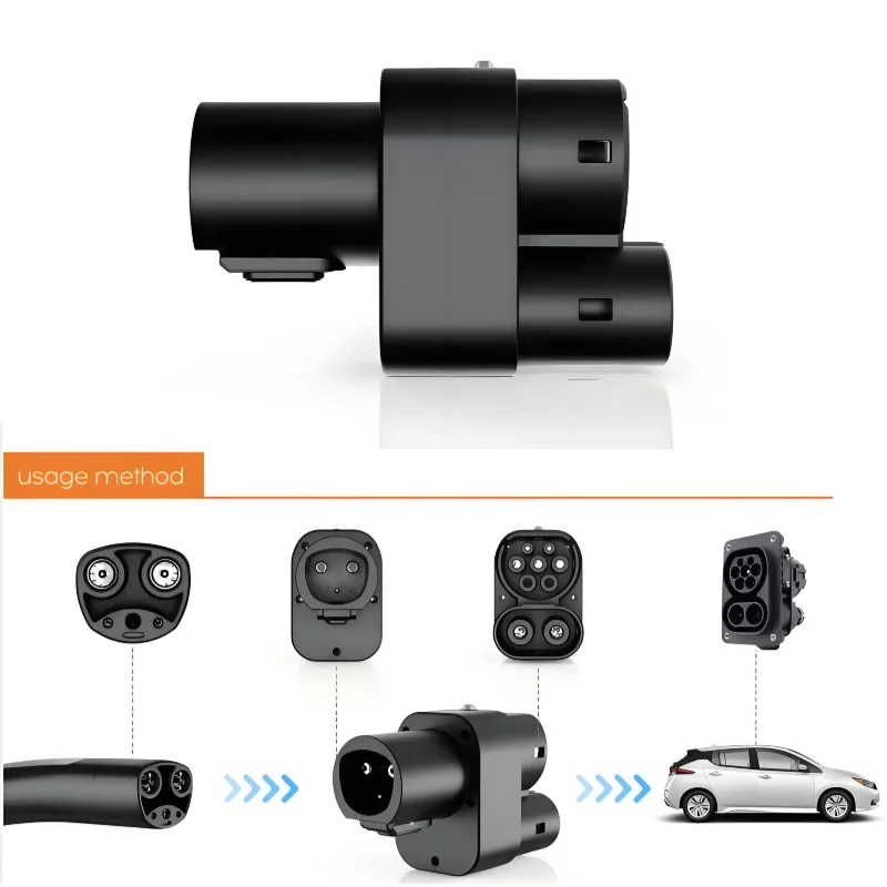Kolanky NACS To CCS2 EV Charger Adapter Fast Charging 200A 1000V Max Charging Electric Vehicle Car Charging Public Station