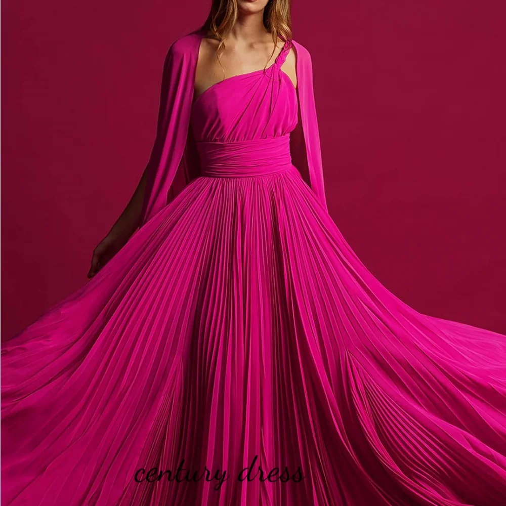 

Customized Sleeveless Women Prom Dress Mother Of The Bride Ruched One Shoulder Charming Ruffle Party Dress Women Evening Gown