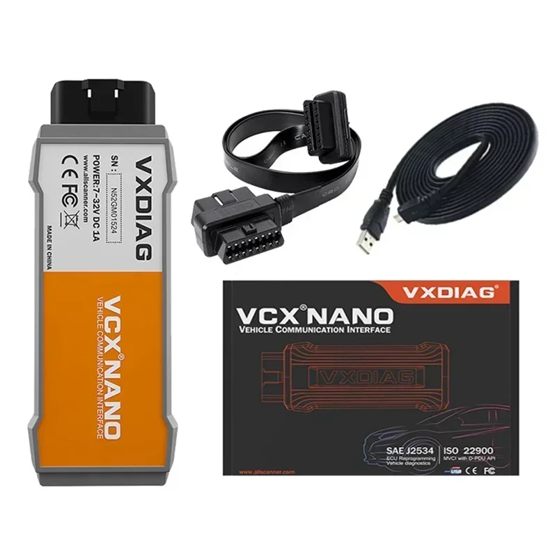 VXDIAG VCX NANO NX300 For VOLVO 2014D Dice Car Diagnostic Tools Full System Diagnoses J2534 On Line ECU Programming Scanner A+++