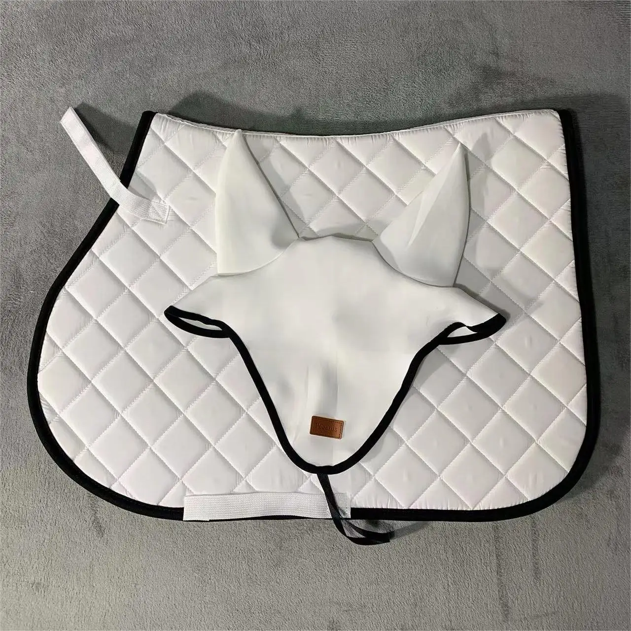 طقم وسادة سرج الخيل على الطراز الإنجليزي، معدات الخيول، وسادة امتصاص العرق، غطاء للأذن، مستلزمات الفروسية TNS لركوب الخيل