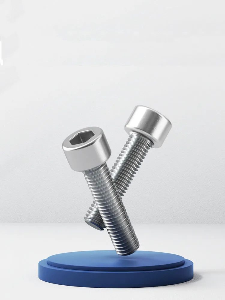 6-60mm M3 M4 M5 M6 M8 Stainless Steel Hex Socket Cup Head Screws Cylinder Bolts 5/10/20/50Pc Universal Industrial Fastener Parts