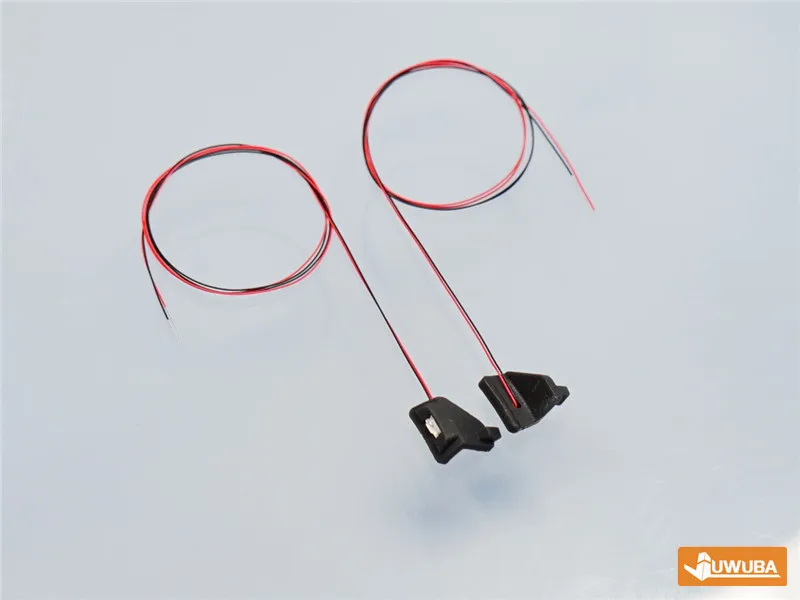 1 Paar LED Vorderrad Augenbrauen Lichter LED gelbe Lampe für antike Skala Tamiya RC LKW Kipper 770s lesu DIY Spielzeug teile – Detail 4