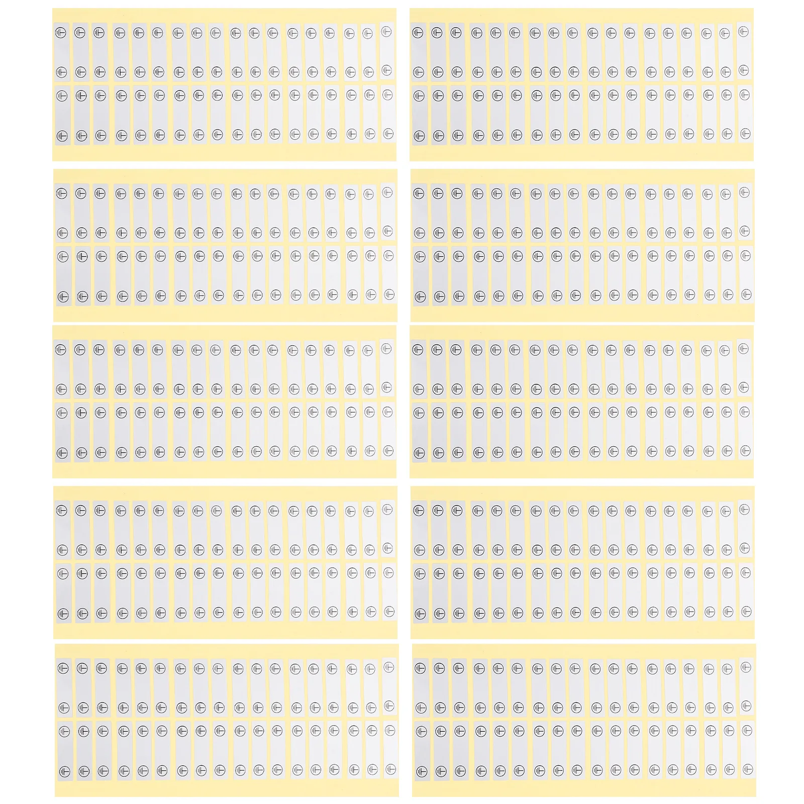 

100Pcs Electrical Safety Labels Grounding Warning Stickers High Adhesion Connection Wire Identification Synthetic Paper