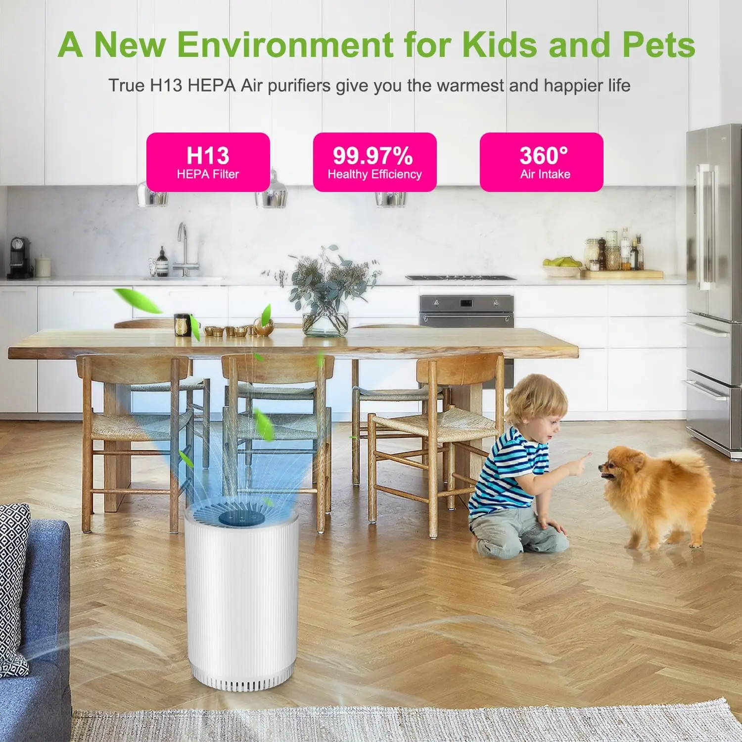 2 упаковки очистителей воздуха для домашней спальни до 690 футов2, тихий очиститель воздуха с ночником, весь дом имеет свежее воздухо