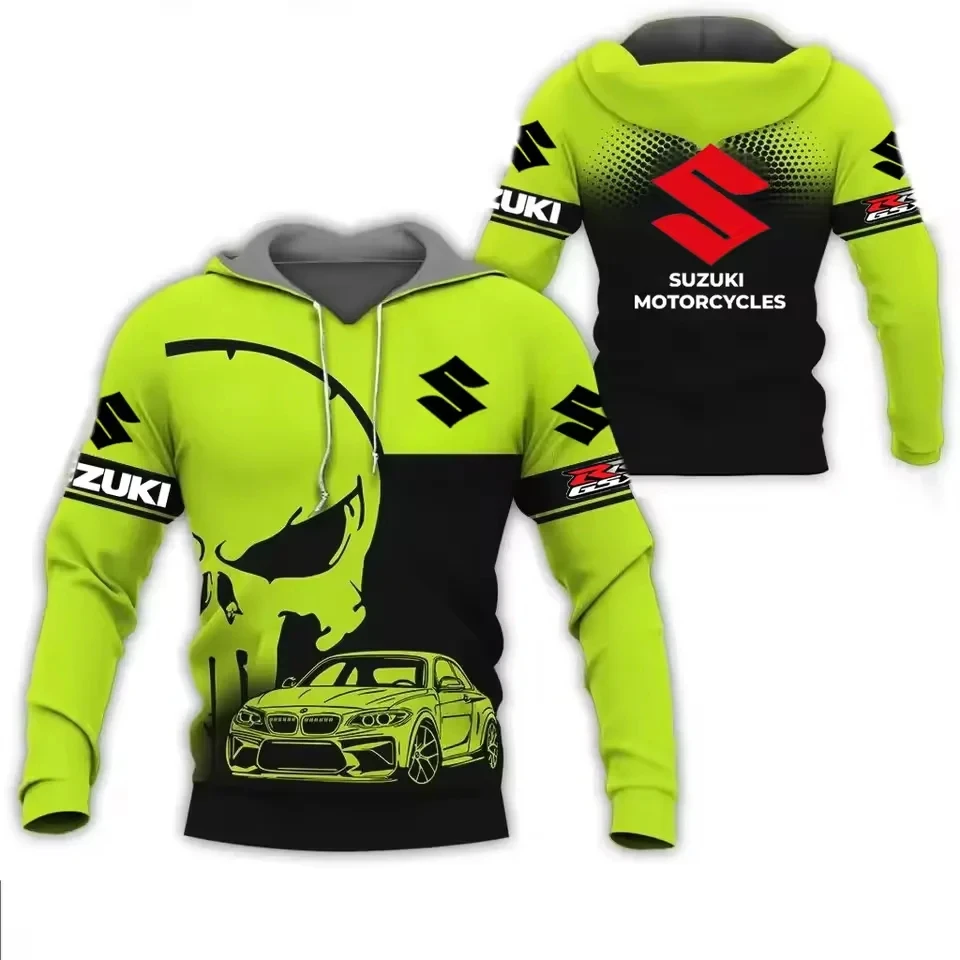 

Suzuki Men's Hoodie Outdoor Sports Racing Sweatshirt Motorcycle Fashion 3D Printed Spring Autumn 2026