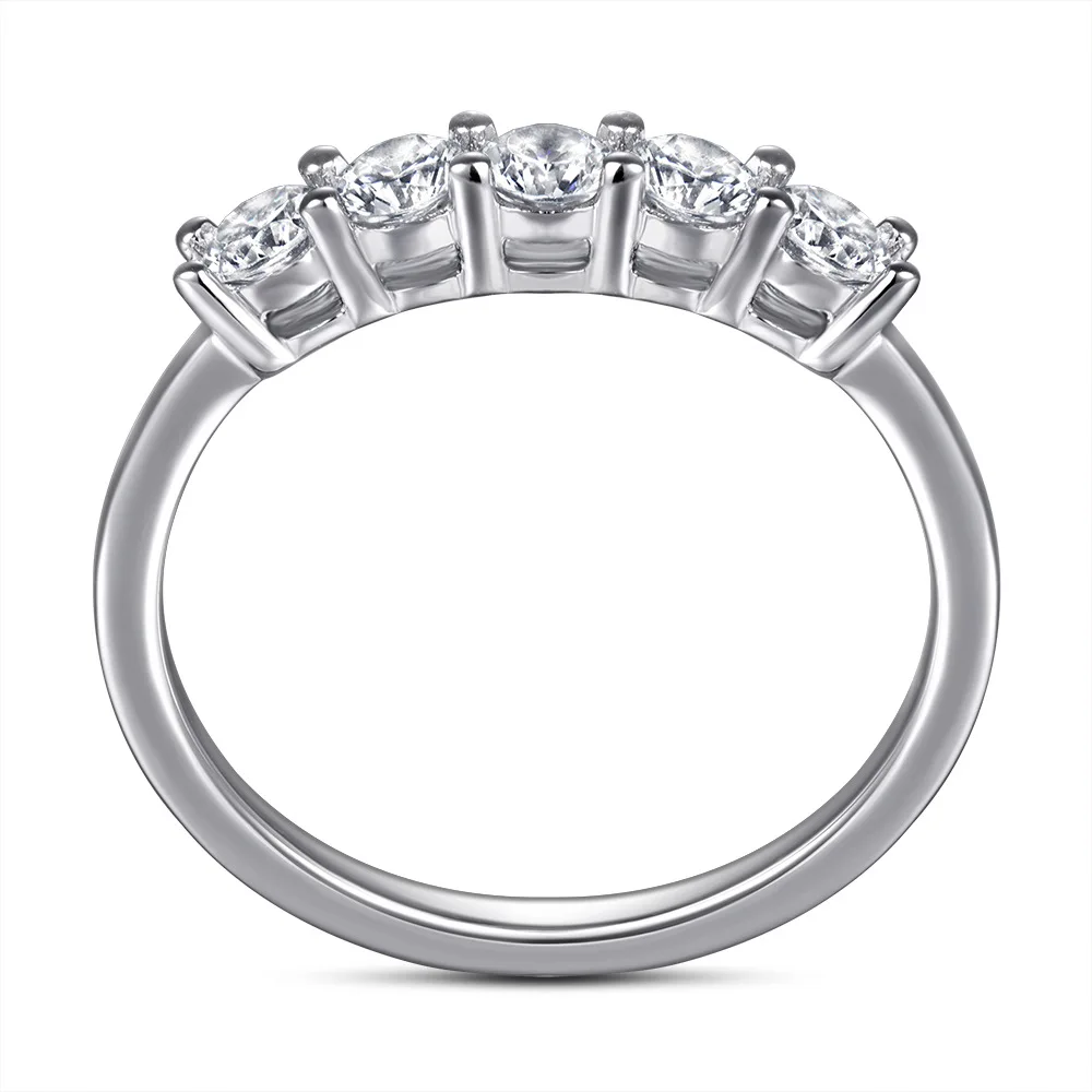 MuShan Jewelry 925 Sterling Silver Rings Wedding Bands Engagement Ring 5A Cubic Zirconia Women Anniversary s925 Fine Jewelry