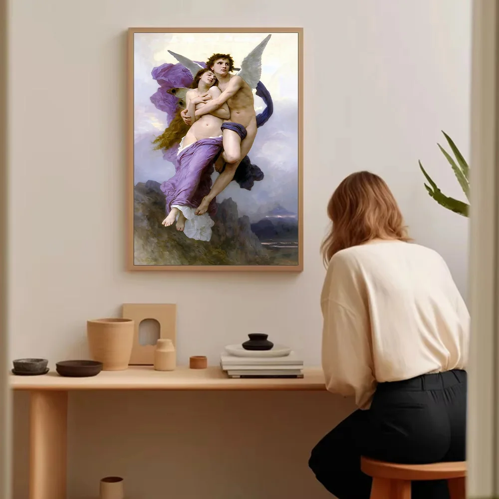 الظلام القوطية قماش جدار الفن قاتمة ريبر الهيكل العظمي الرعب ديكور المنزل خمر هالوين اللوحة الصورة #5