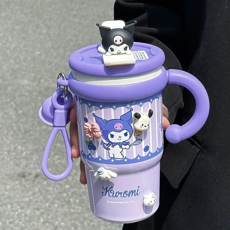 Kawaii My Melody Pochacco Kuromi My Melody Sanrio Tazza isolata in acciaio inossidabile 316 Bottiglia per bambini adorabili Regalo per ragazze