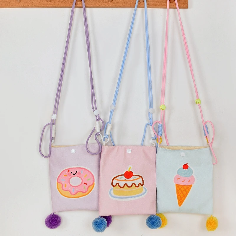 

Милая мультяшная сумка для мобильного телефона для студентов и девочек, маленькая сумка через плечо, женская повседневная сумка для монет на слинге, маленькая сумка на плечо для подростков