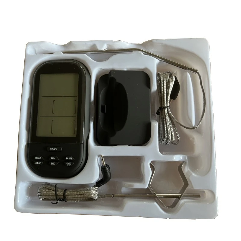 

Food thermometer, outdoor BBQ metal probe electronic grill thermometer