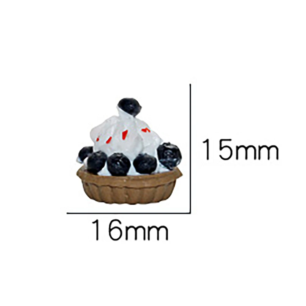 1 قطعة 1/12 دمية اكسسوارات المنمنمات الفاكهة تارت حلوى صغيرة كعكة نموذج لعبة لبيت الدمية الديكور OB11 bjd