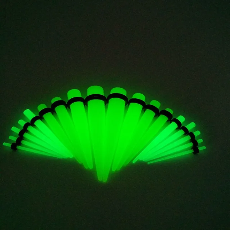 1 Pair Body Piercing Glow-in-the-dark Sharp-pointed Ear Tip. Non-mainstream Acrylic Ear Expansion Ear Enlargement.