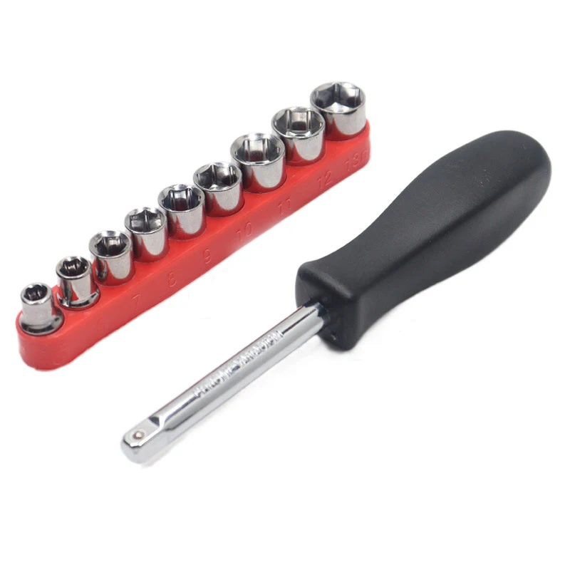 1Set presa profonda 5-13MM Set combinato testa a bussola cacciavite accessori per trapano elettrico smontaggio riparazione domestica utensili manuali